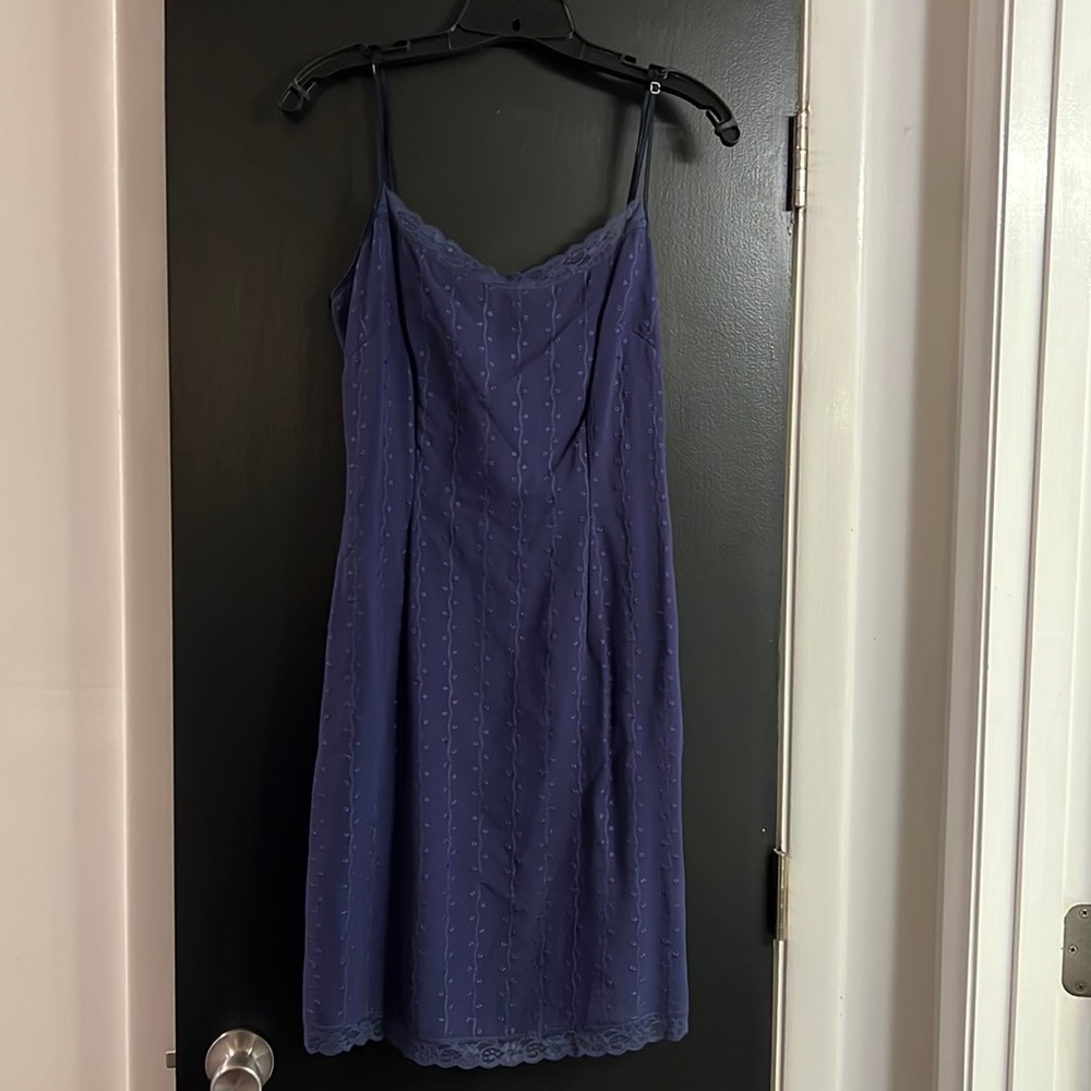 Purple Lace Slip Dress